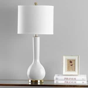 Mae 30.5 in. White Table Lamp