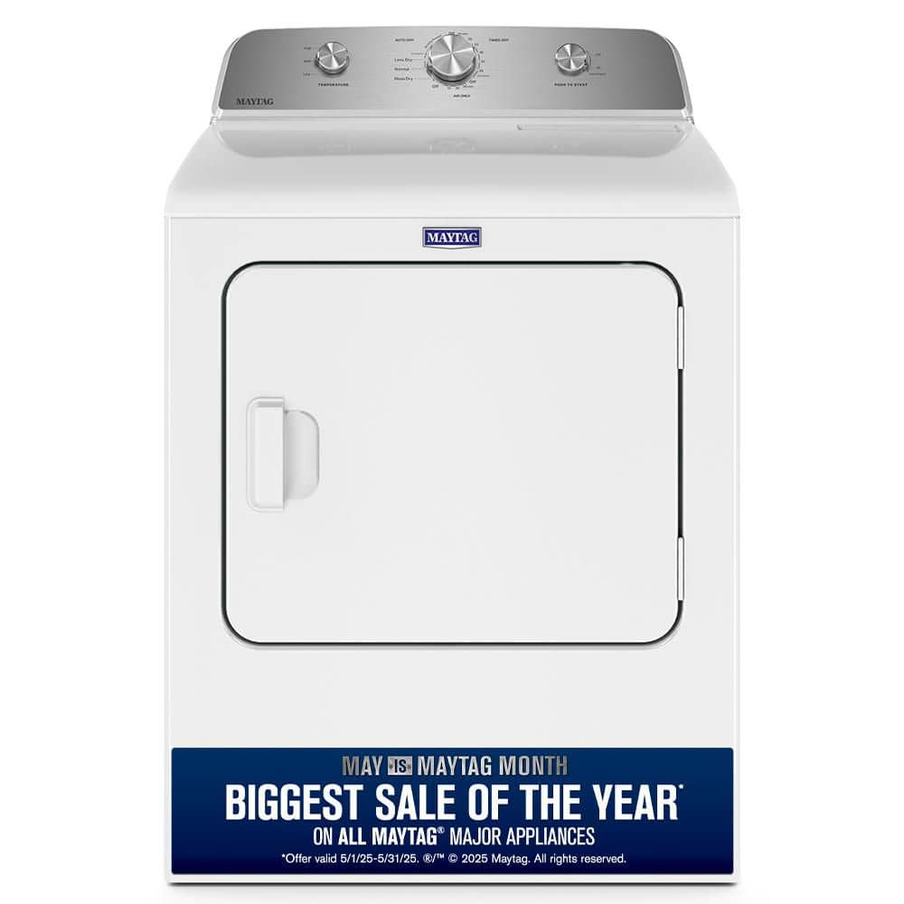 7.0 cu. ft. Vented Gas Dryer in White