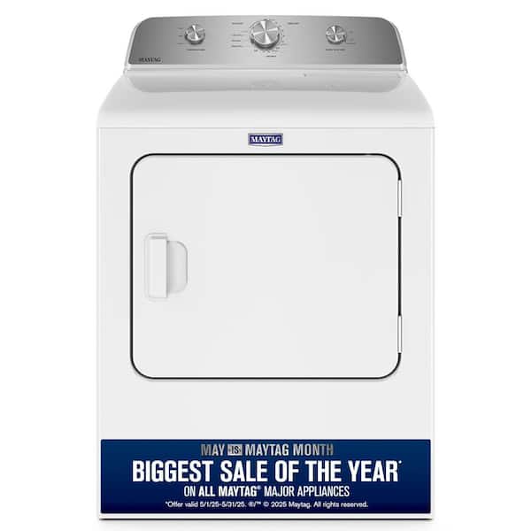 7.0 cu. ft. Vented Gas Dryer in White