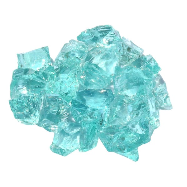 Hiland Aqua Recycled Fire Glass, 10 lbs Hiland Aqua Recycled Fire Glass, 10 lbs