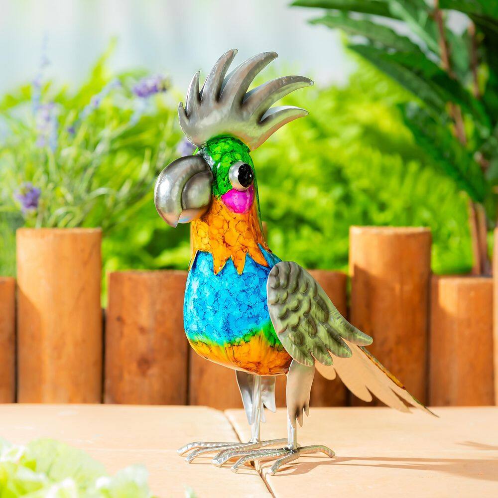 14 in. Metal Gradient Parrot Garden Statue price history on PriceWatchPro