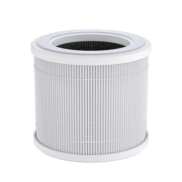 Replacement air purifier filters 250 sq. ft. HEPA, H13 HEPA, 99.97% removal, for bedroom/office, 0.01 micron, white