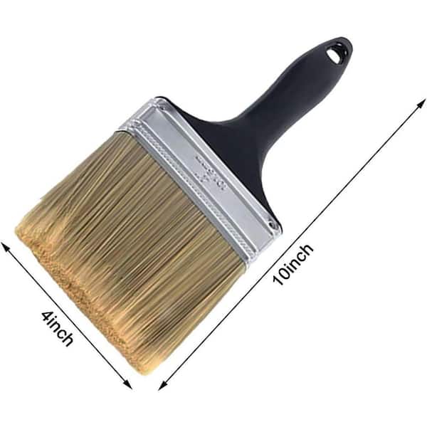 Uxcell 5-Pack Paint Brushes – 0.5-Inch Soft Nylon Bristle With Wood Handle, Great For Walls, Cabinets, Fences, And Crafts