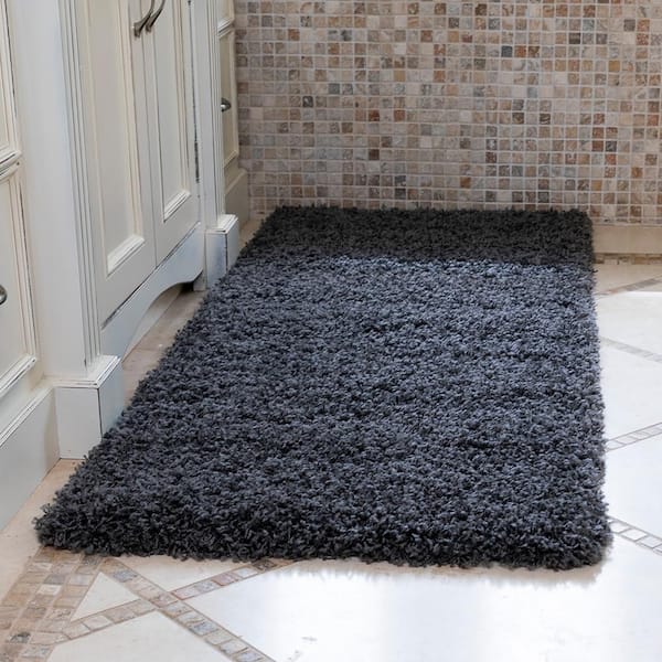Ottomanson Luxury Collection Solid Runner Rug With Non-Slip/Rubber