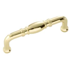 Williamsburg 3 in. Center-to-Center Polished Brass Pull