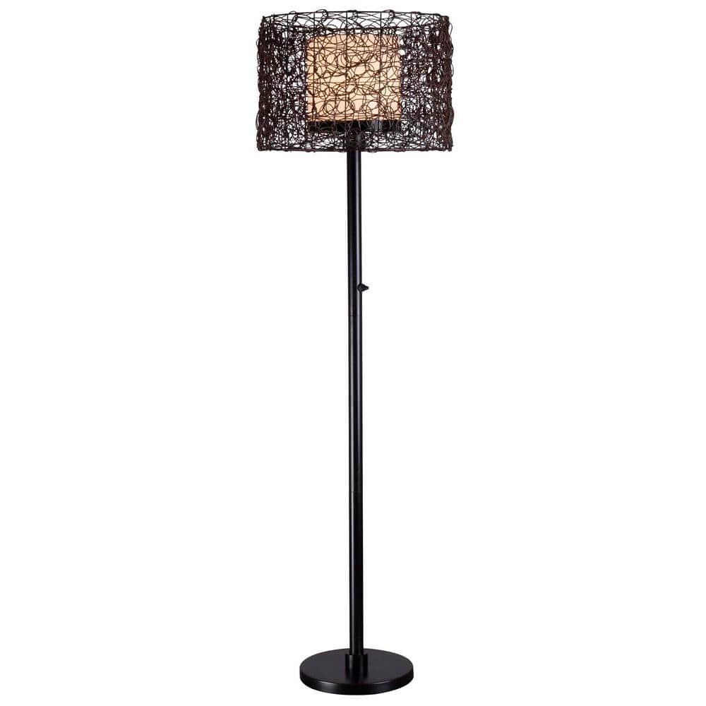 Tanglewood 58 in. Bronze Outdoor Floor Lamp 32220BRZ The Home Depot