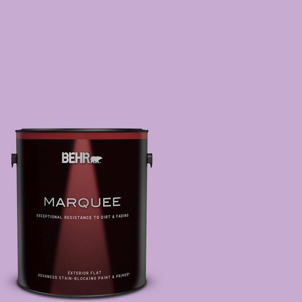 BEHR MARQUEE 1 gal. #660B-4 Pale Orchid Flat Exterior Paint & Primer