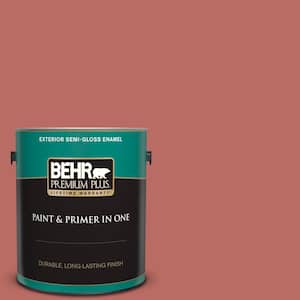 Behr Premium Plus 1 Gal Mq4 34 Hacienda Tile Semi Gloss Enamel Exterior Paint And Primer In One 534001 The Home Depot