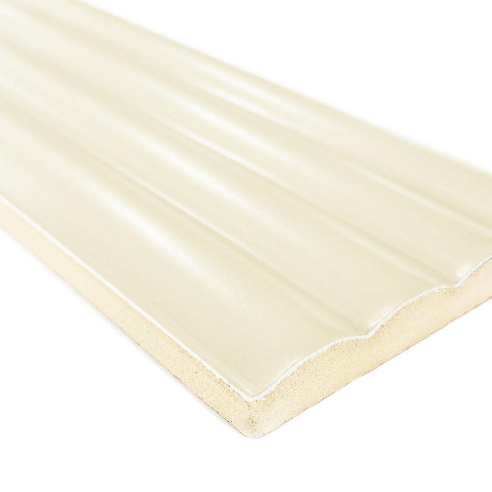 Off-White Rectified Matte Ceramic Subway Wall Tile
