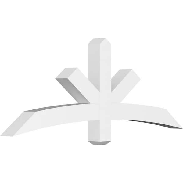 Ekena Millwork Alberta 60 in. W x 22.5 in. H x 4 in. D Signature Polyurethane Bracket