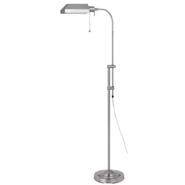 CAL Lighting 57 in. H Brushed Steel Metal Pharmacy Floor Lamp
