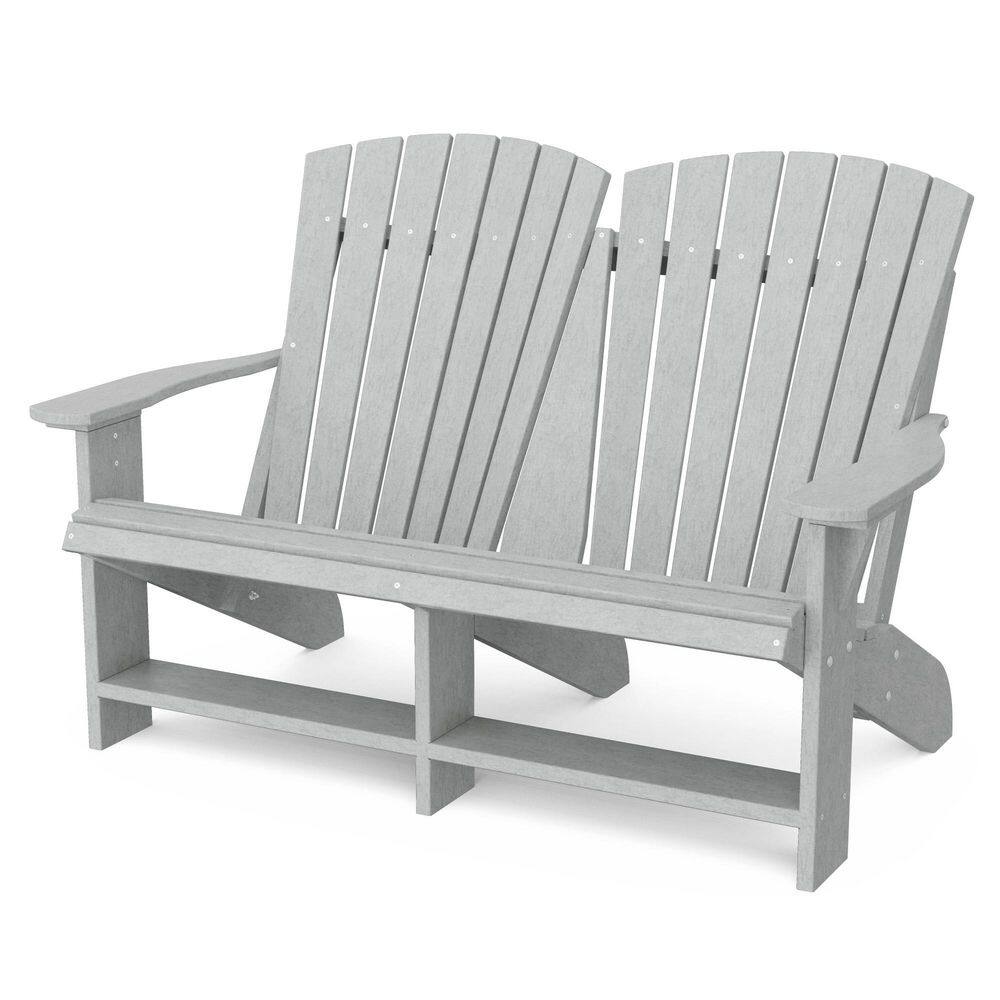 Heritage Light Gray HDPE Plastic Outdoor Double Adirondack price history on PriceWatchPro