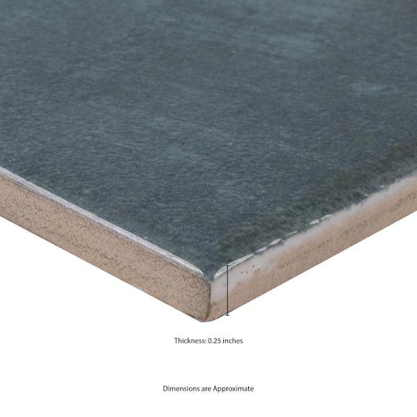 MSI Lakeview Denim Subway Wall Tile, 3 in. x 12 in. Glossy