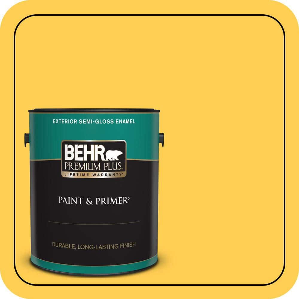 1 gal. #T16-05 Canary Diamond Semi-Gloss Enamel Exterior Paint & Primer price history on PriceWatchPro