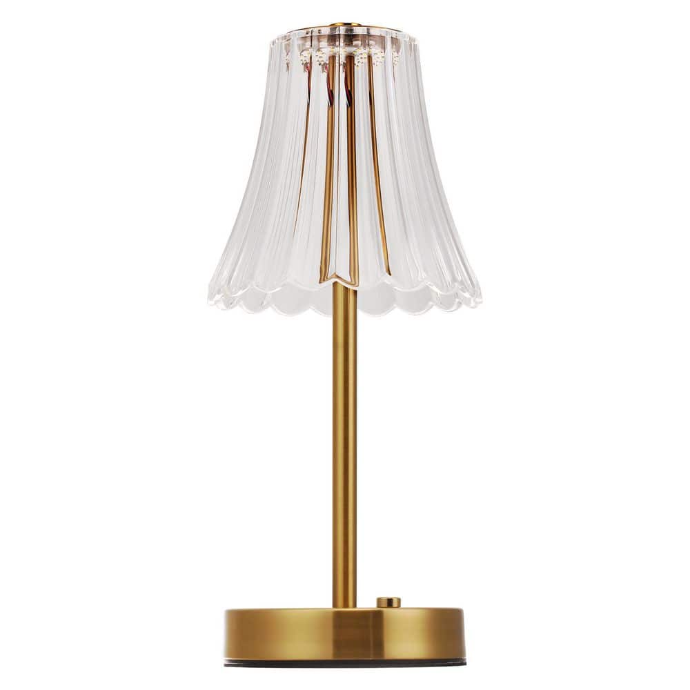 13 in. Flower Task and Reading Table Lamp with Dimmable Integrated LED Light for Bedrooms and Special Events price history on PriceWatchPro