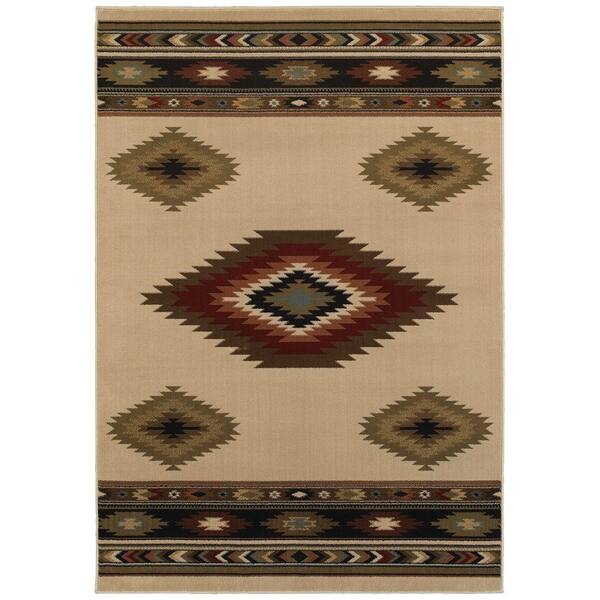 Home Decorators Collection Aztec Ivory 8 ft. x 10 ft. Area Rug