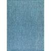 Beverly Rug Aloha Washable Aqua Indoor Outdoor Area Rug Solid 8x10