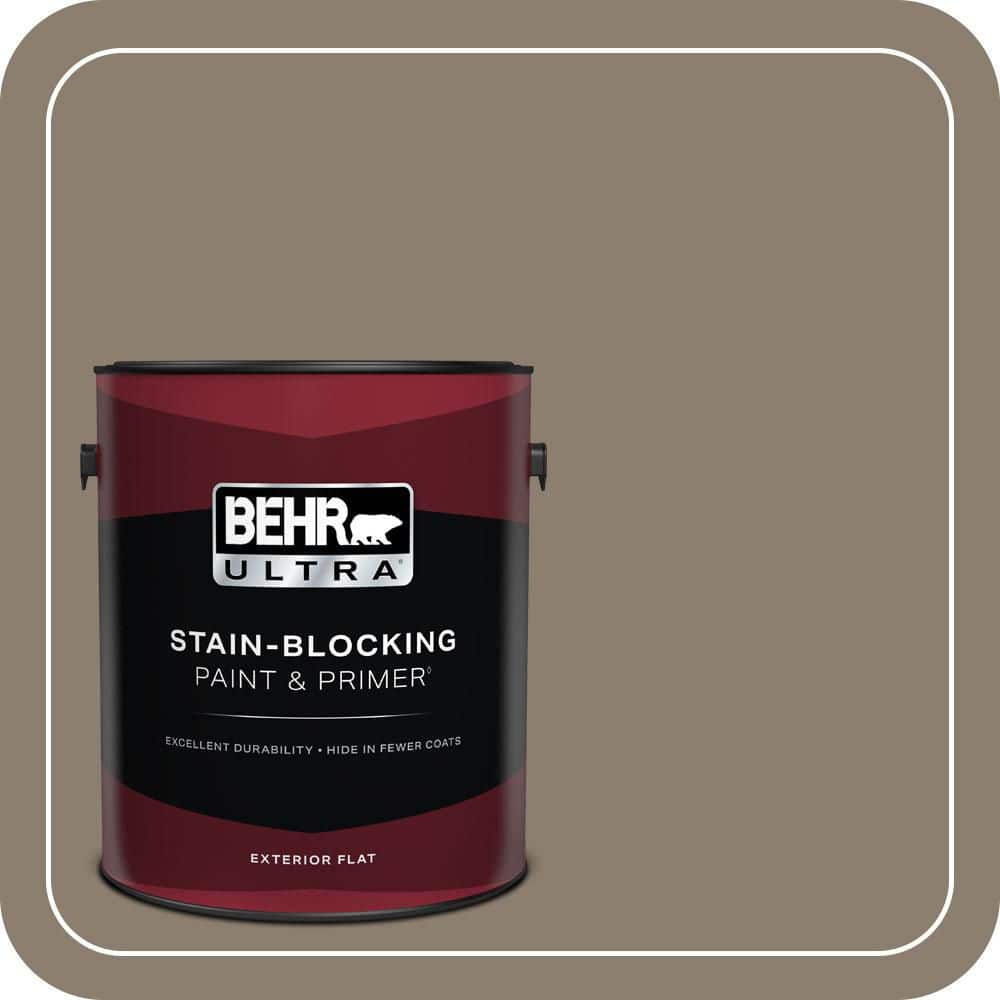 1 gal. #BNC-36 Restful Brown Flat Exterior Paint & Primer price history on PriceWatchPro