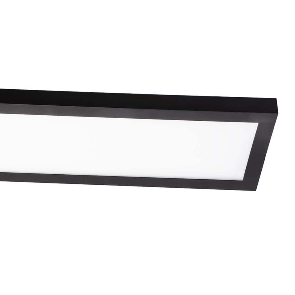 Delgado Black Steel 24" LED Linear Flush Mount