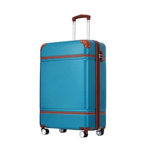 20 in. Luggage with TSA lock, Lightweight Suitcase Spinner Wheels, Blue