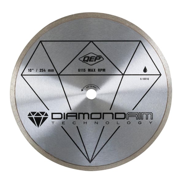 QEP 10 in. Diamond Blade for Wet Tile Saws for Ceramic Tile