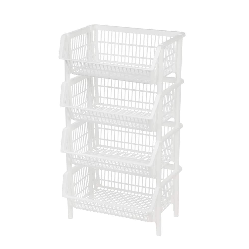 IRIS 15.69 In. X 10 In. Jumbo Stacking Basket (4-Pack) 585100 - The ...