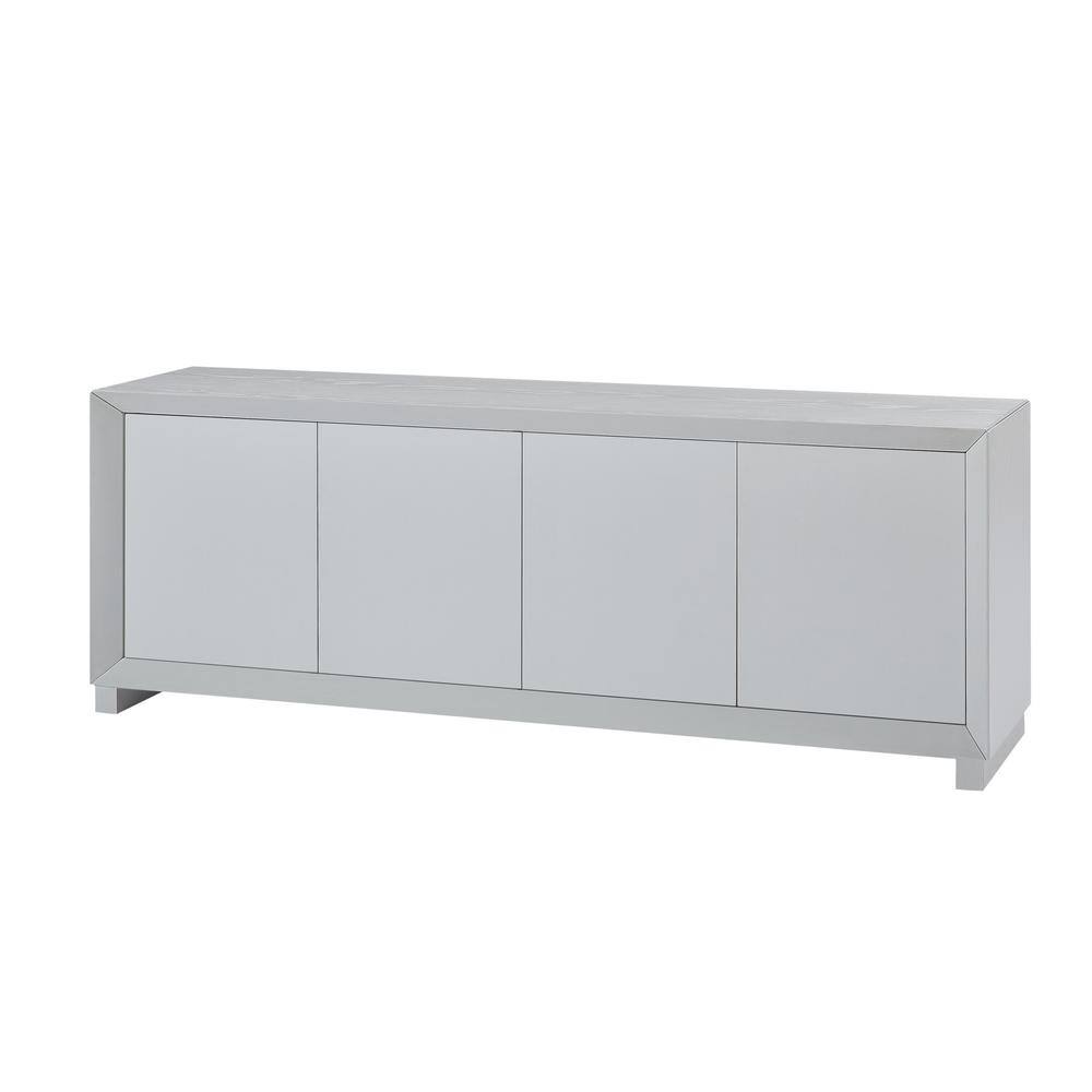 64 in. W x 15 in. D x 23 in. H White Linen Cabinet Sideboard Storage Cabine