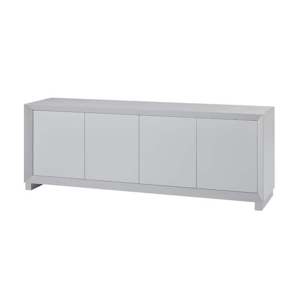 Unbranded 64 in. W x 15 in. D x 23 in. H White Linen Cabinet Sideboard Storage Cabinet, TV Stand Modern Style Cabinet, Living Room
