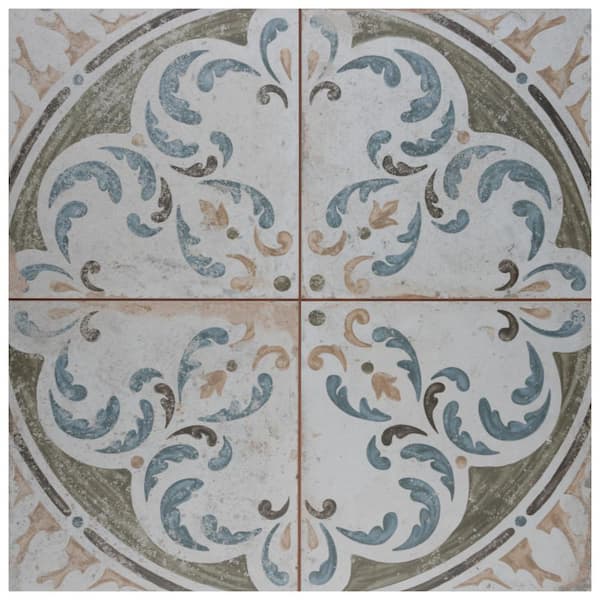Merola Tile Kings Porto Amaral 17-5/8 in. x 17-5/8 in. Ceramic Floor and Wall Tile (10.95 sq. ft./Case)