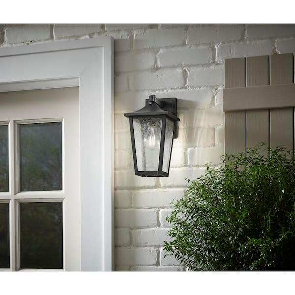 DW Home Black Outdoor LED Wall Lantern Sconce 