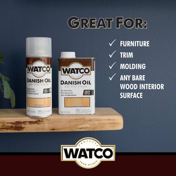 Watco 11.25 Natural Danish Oil Spray Paint 397935 - The Home Depot