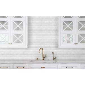 Subway White 12 in. x 12 in. Vinyl Peel and Stick Tile Self-adhesive Wall Tile Backsplash (8.2 sq. ft./Pack)