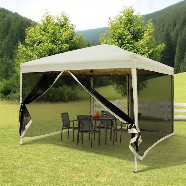9.7 ft. x 9.7 ft. Canopy Tent with Netting, Instant Screen Room House
