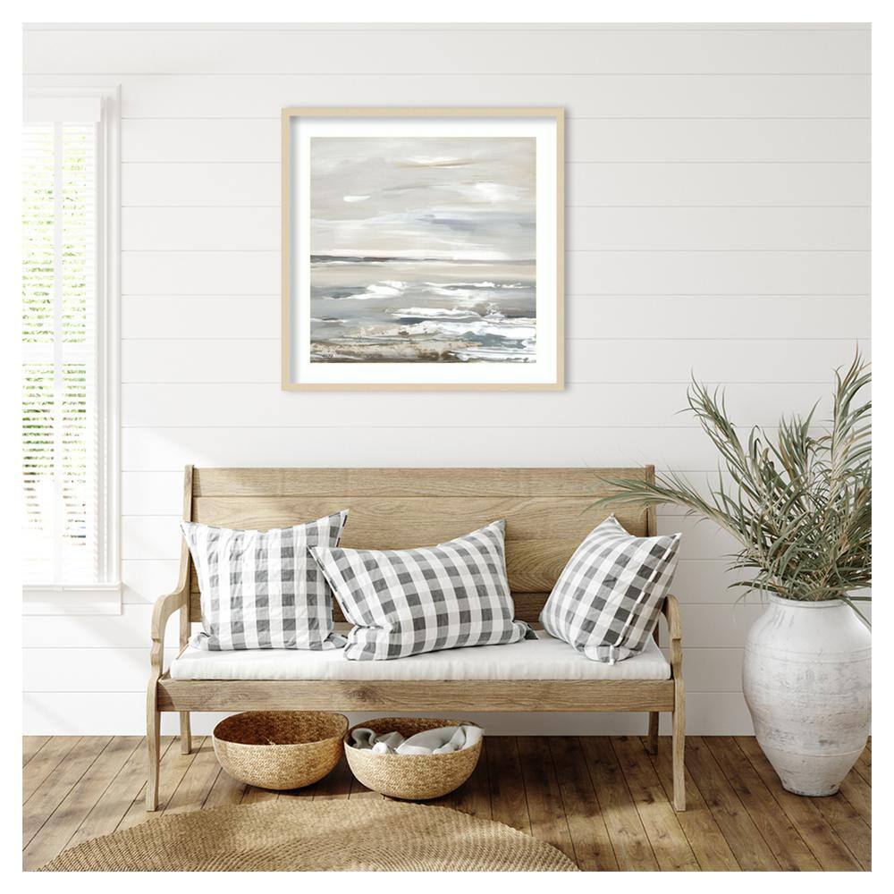 Oceanic Dreams Abstract Coastal Framed Wall Art Print