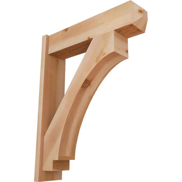 Ekena Millwork 8 in. x 38 in. x 30 in. Western Red Cedar Imperial Craftsman Smooth Outlooker