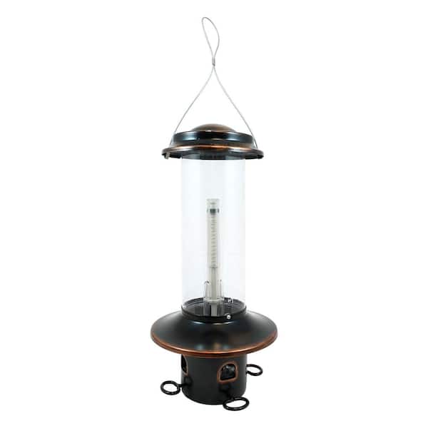 Squirrel-X Squirrel MX5 Oil Rubbed Bronze Squirrel Resistant Feeder, 3.4 lbs. Feed Capacity