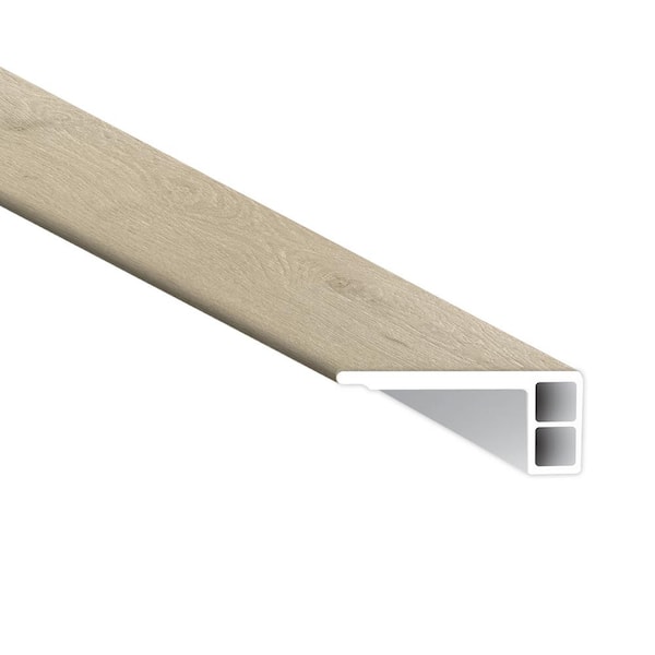 Parvis 0.75 in. T x 2.75 in. W x 94 in. L Luxury Vinyl Flush Stair Nose Eased Edge Molding Trim