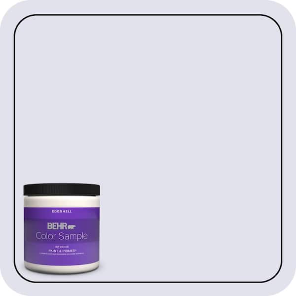 BEHR PREMIUM PLUS 8 oz. #M550-1 White Lavender Eggshell Enamel Interior Paint & Primer Color Sample