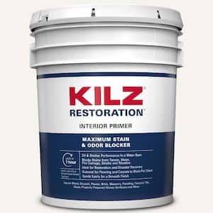 KILZ RESTORATION 5 gal. White Interior Primer, Sealer, and Stain Blocker