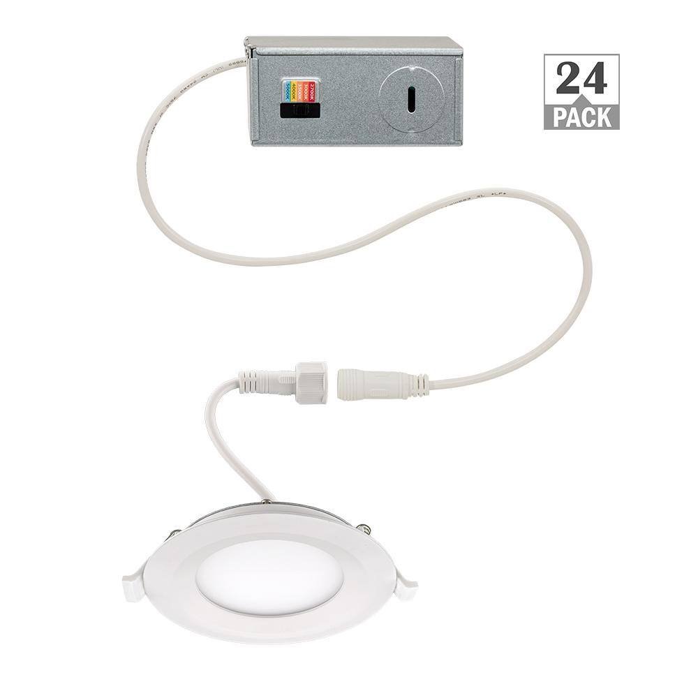 3 in. Canless Integrated LED Recessed Light Trim 550 Lumens Adjustable CCT 