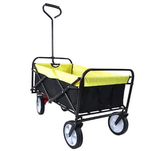 3.6 cu.ft. Metal Garden Cart with Steel Frame and 10 in. Pneumatic Tires