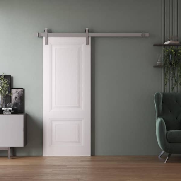 Sartodoors 7422 28 in. x 84 in. Sold Core White Color Wood Sliding