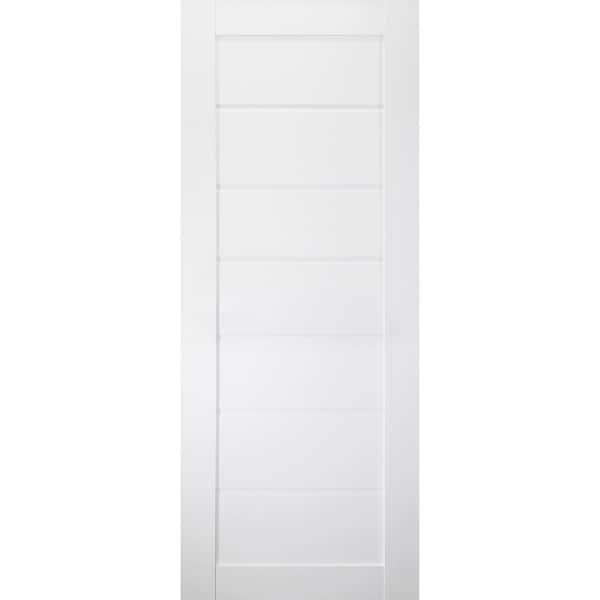 Belldinni Alda 18 in. x 96 in. No Bore Bianco Noble Prefinished Composite Core Wood Interior Door Slab