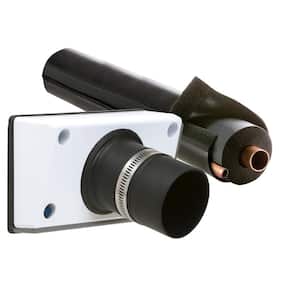 TSS White Titan Outlet with Black 6 ft. E-Flex Guard for 3/4 in. Insulation with 5/8 in., 3/4 in., 7/8 in. Tubing