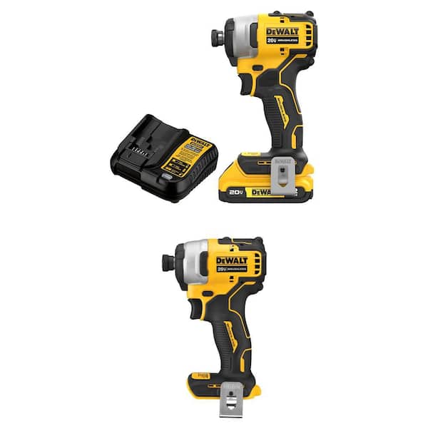 DEWALT ATOMIC 20V MAX Lithium-Ion Brushless Cordless Compact 1/4