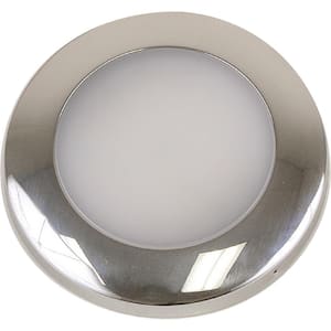 S3 Surface Mount LED Downlight With Stainless Bezel, Warm White/Blue