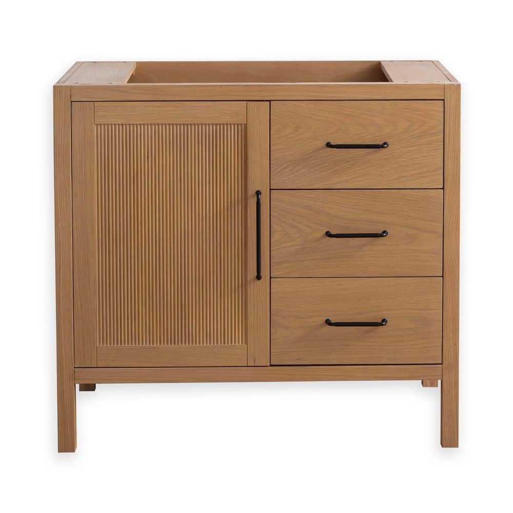 Balboa Collection 36 in. W x 21.5 in. L Oak Bath Vanity Cabinet without Top in Blonde price history on PriceWatchPro