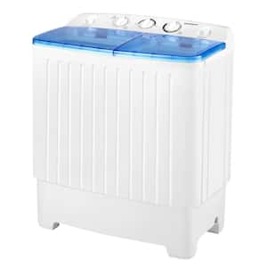 2 cu. ft. Top Load Washer Twin Tub Washing Machine with Drain Pump in White