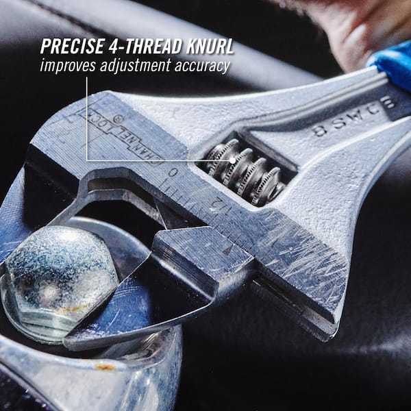 Channellock Slim Jaw WideAzz 8 in. Adjustable Wrench with Code