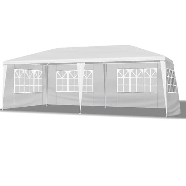 10 ft. x 20 ft. Wedding Tent with 4 Removable Sidewalls, Outdoor Use for Party, Wedding, Marketplace